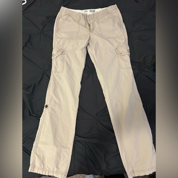 Converse Pants - Converse Light Beige Cargo Shorts with Button Tabs